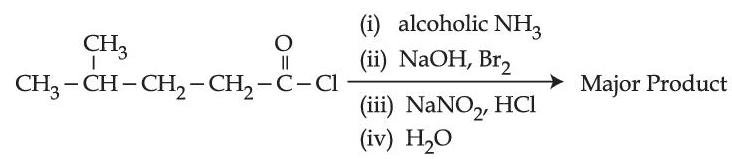 JEE Main 2021 (Online) 27th August Morning Shift Chemistry - Compounds Containing Nitrogen Question 134 English