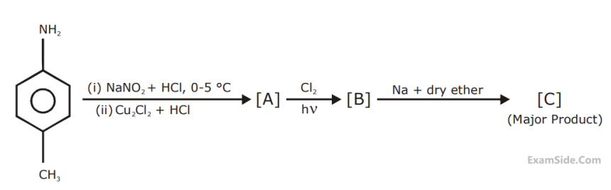 JEE Main 2020 (Online) 4th September Evening Slot Chemistry - Compounds Containing Nitrogen Question 182 English