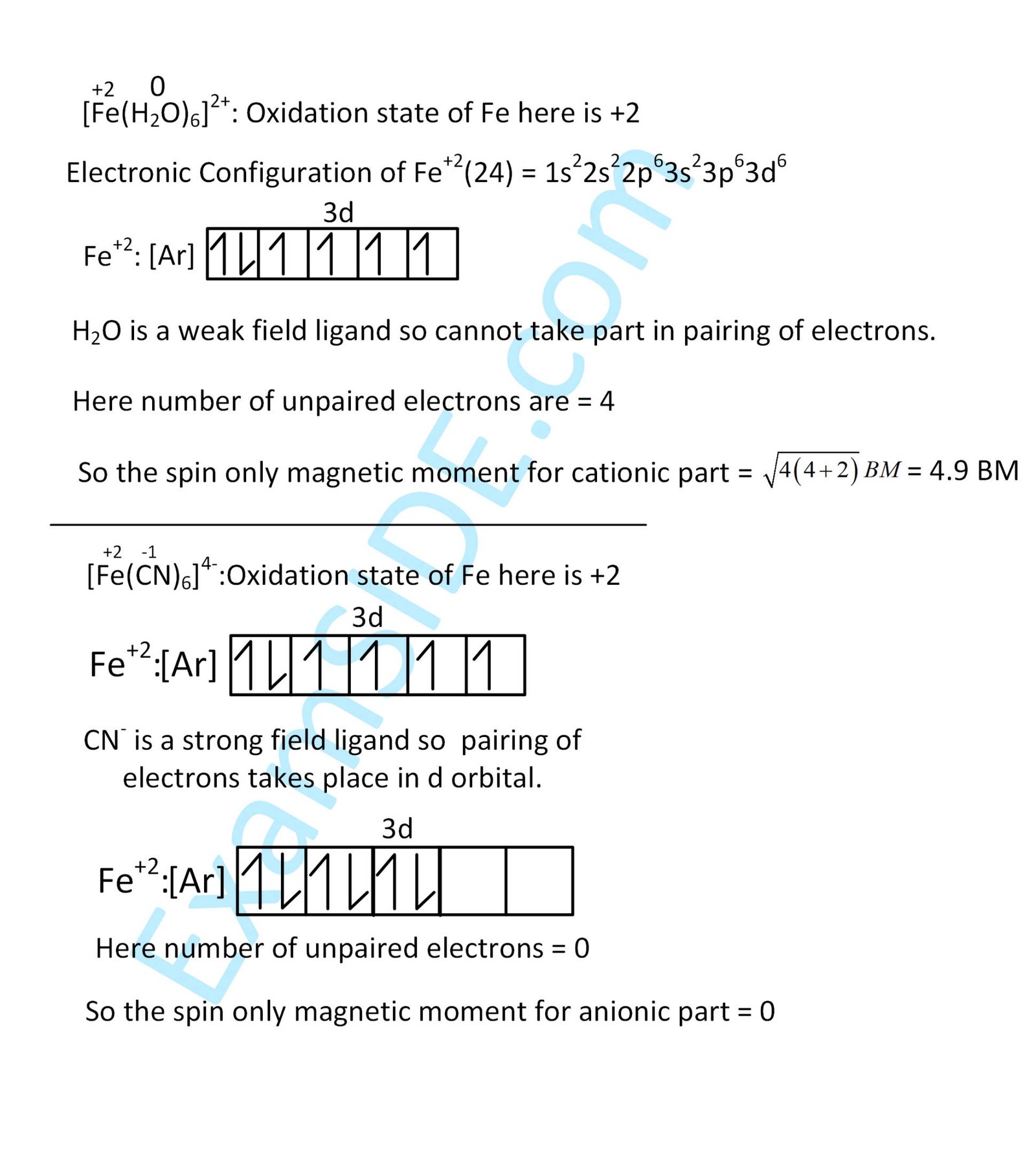 JEE Main 2019 (Online) 8th April Evening Slot Chemistry - Coordination Compounds Question 272 English Explanation